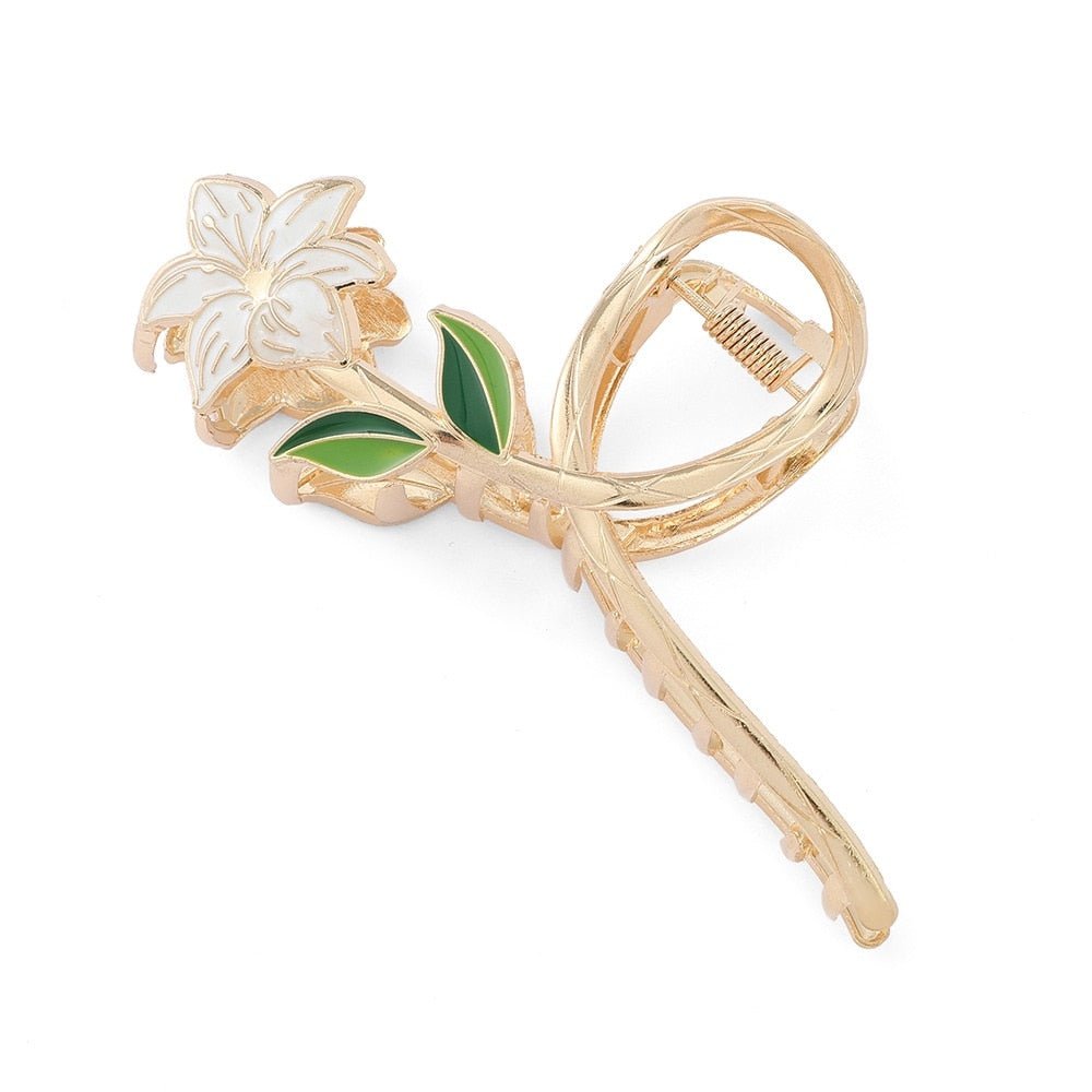 Pince à cheveux/vêtements fleur rétro vintage des années 40. Ornée de magnifiques fleurs, clipsez-la directement dans les cheveux ou les vêtements. Fabriqué à la main et unique. - France