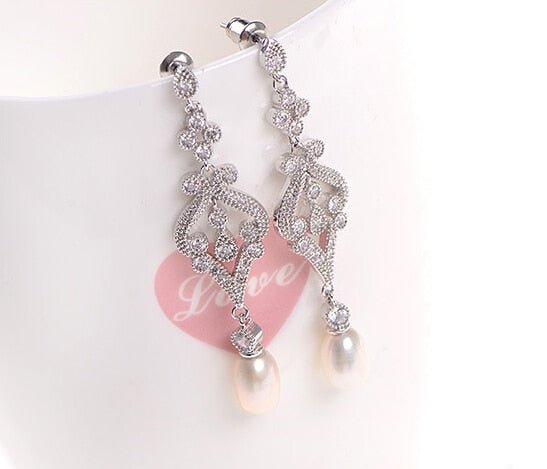 Boucles D’oreilles Pendantes Rétro Art Nouveau – Fait Main – Doré – Verre Et Acier