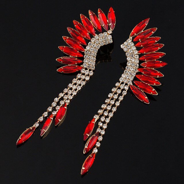 Boucles D'oreilles Pendantes Vintage Dorées - Alliage - Style Imposant Bijou Fantaisie