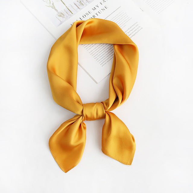 Foulard Carré Soie Jaeger – Vintage, Made In Italy, Marron, Cadeau Femme FO365
