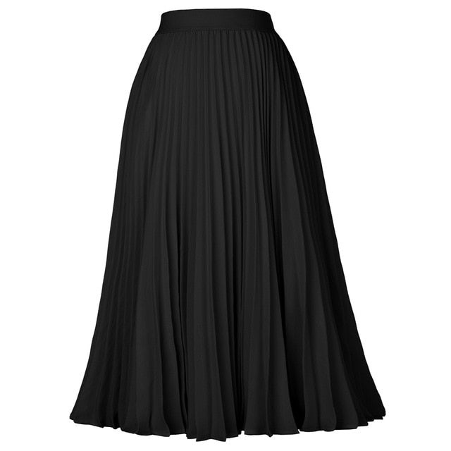 Jupe longue plissée rouge des années 90, taille haute midi Jupe longue plissée rouge des années 90, taille haute midi